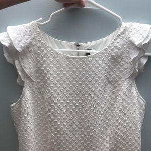 Polka dot white dress